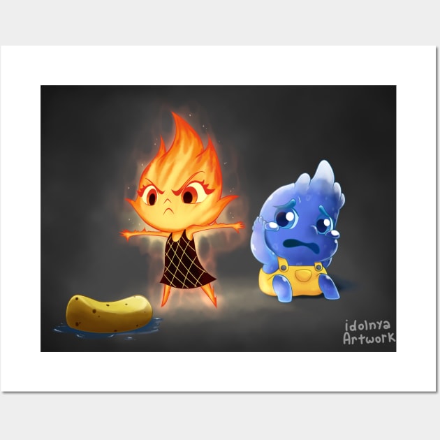 Ember protecticn little Wade Wall Art by idolnya